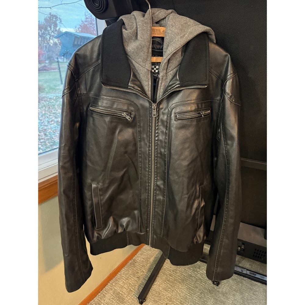 Vince camuto faux leather jacket L